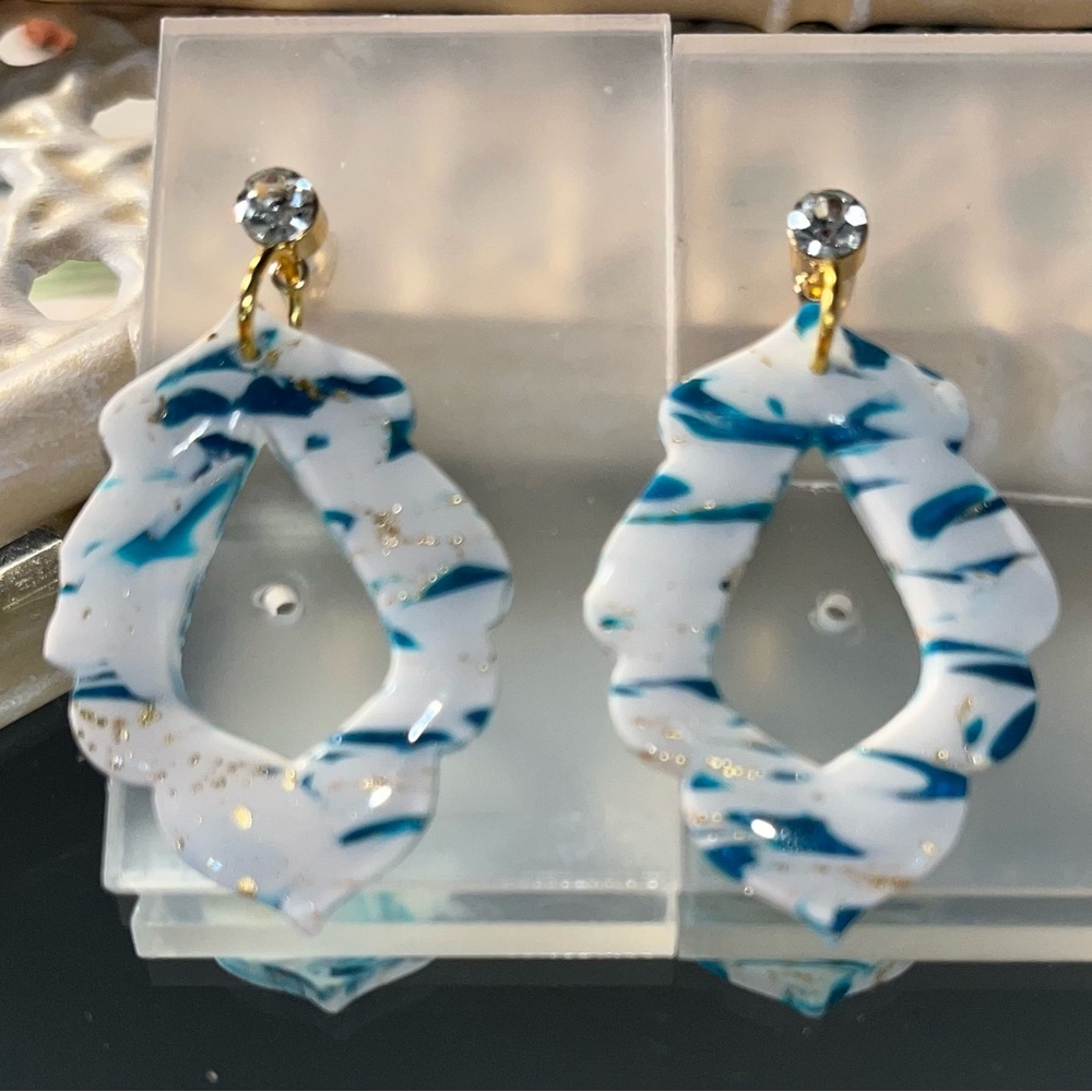 Handmade polymer clay earrings